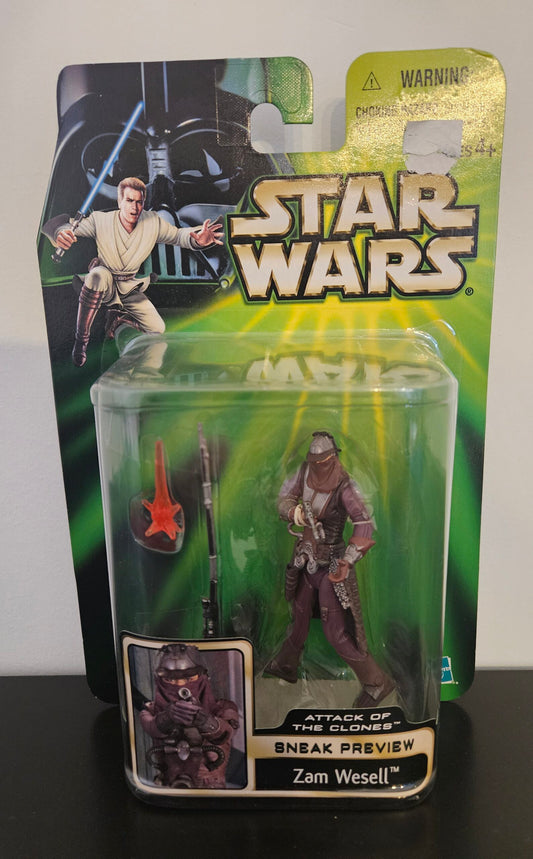 Star Wars – Attack of the Clones Sneak Preview: Zam Wesell 3.75-Inch Figure (UPC: 076930846773)