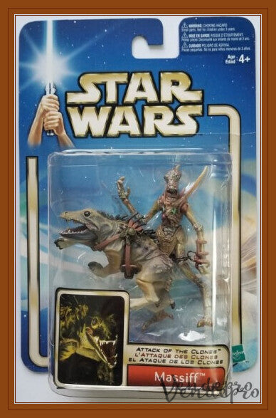 Star Wars AOTC – Massiff con Guerrero Geonosiano (UPC: 076930848036)