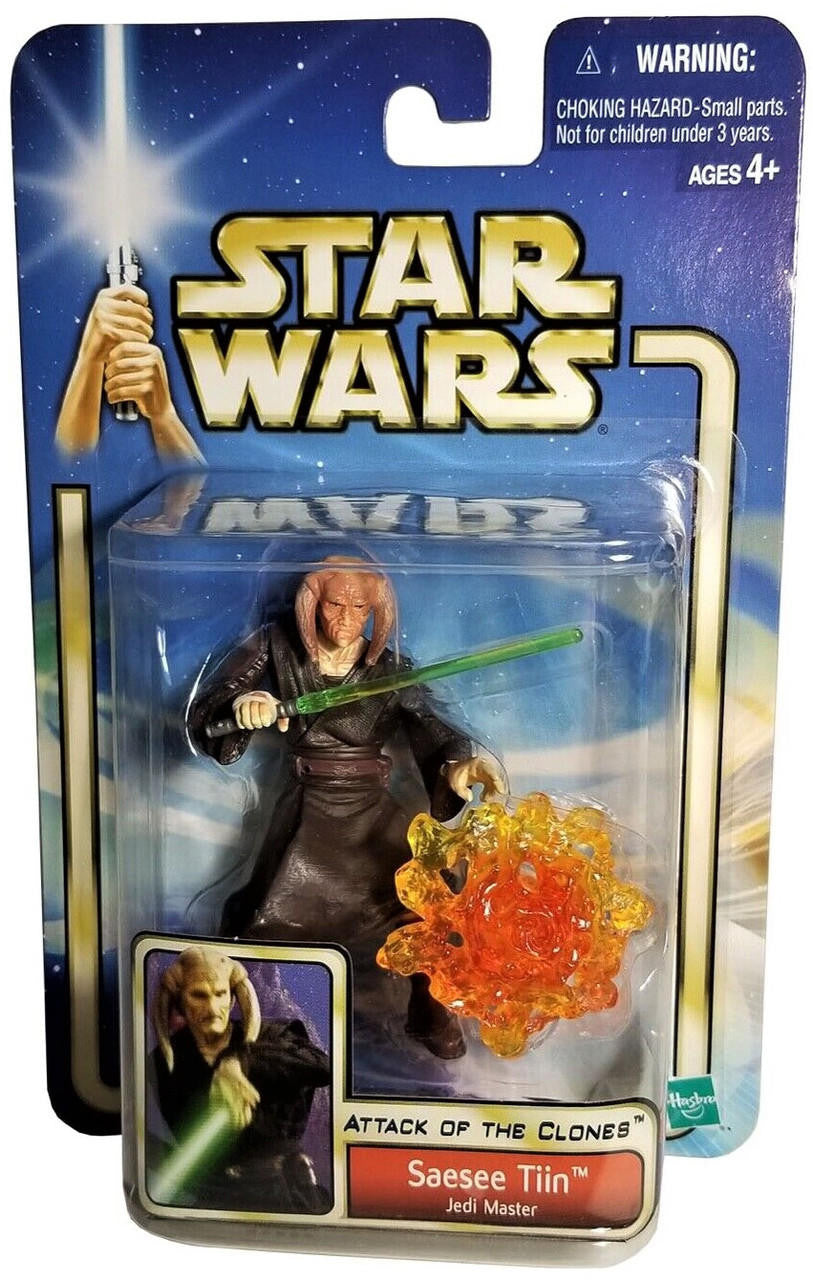 Star Wars - El ataque de los clones Saesee Tiin (Maestro Jedi) Figura de acción de 3.75 pulgadas (UPC: 076930848326)