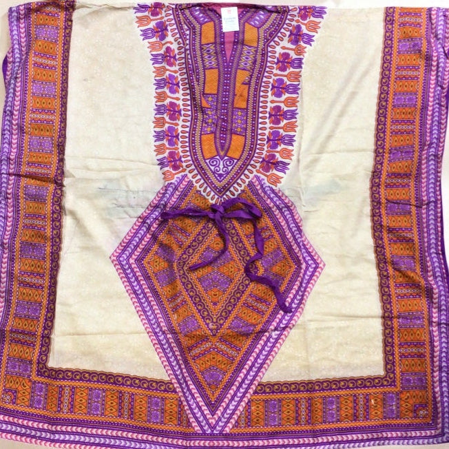 Pink and Orange Printed Kaftan for Women-2