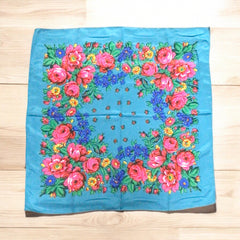 Teal Kokum Scarf-3