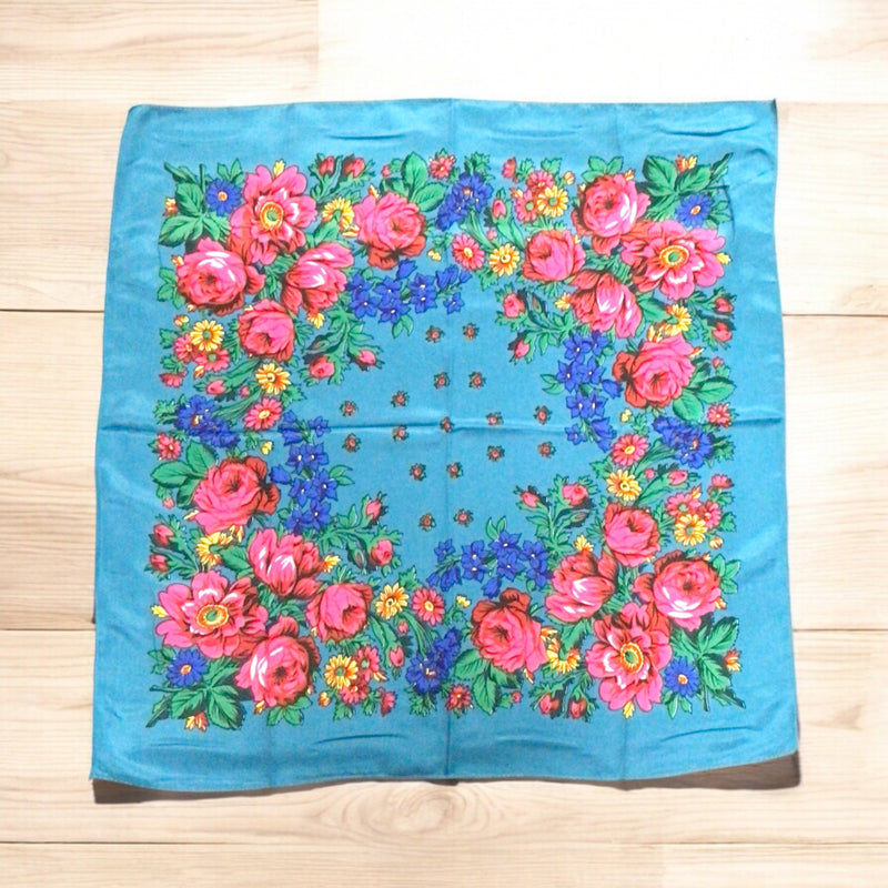 Teal Kokum Scarf-3