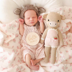 Ava the cow (powder pink) | Cuddle + Kind-5