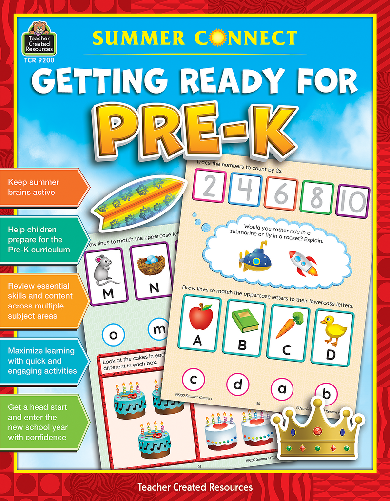 Teacher Created Resources - Summer Connect: Getting Ready for PreK - Ages 3+-1