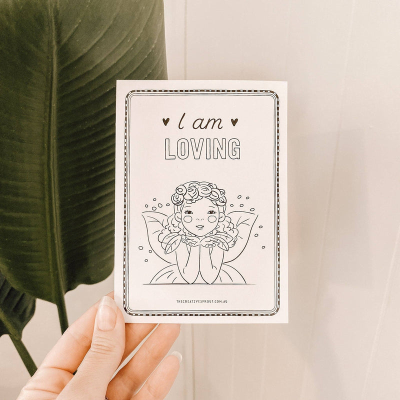 The Creative Sprout - Affirmation Colouring Pages – Mindfulness Activity - Ages 4+-6