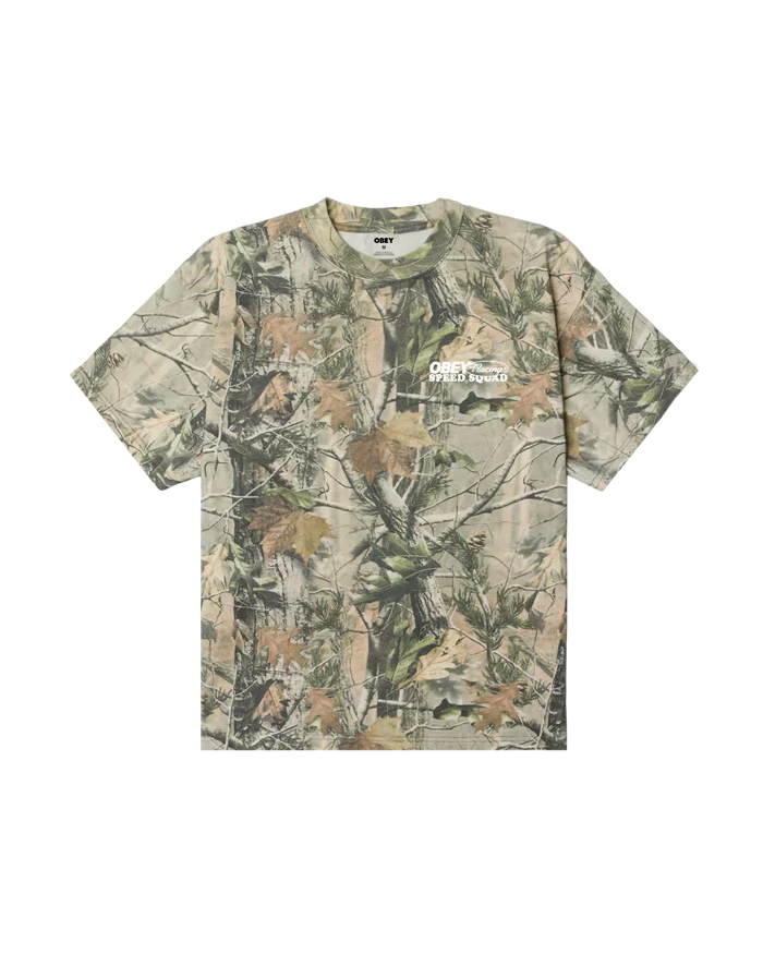 Obey 'Speed Squad' Heavyweight Tee - Leaf Camo-1