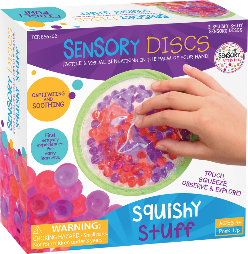Teacher Created Resources - Sensory Playtivity™ Sensory Discs: Squishy Stuff - Pack of 3 - Ages 3+-1