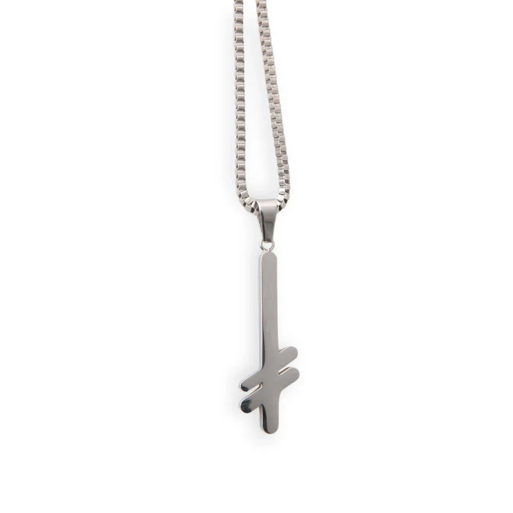 Deathwish 'Gang Logo' Necklace - Silver-1