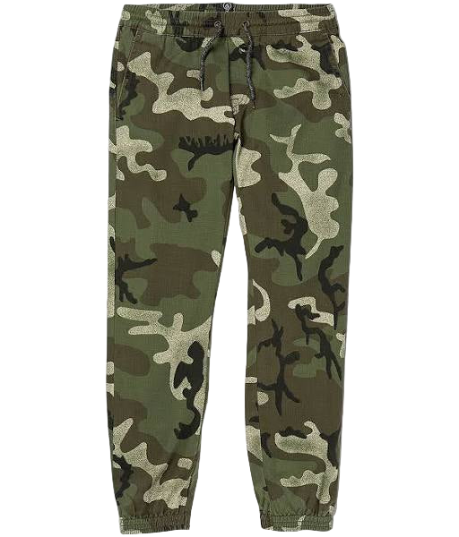 Volcom 'Frickin' Slim Jogger - Army (KIDS)-1