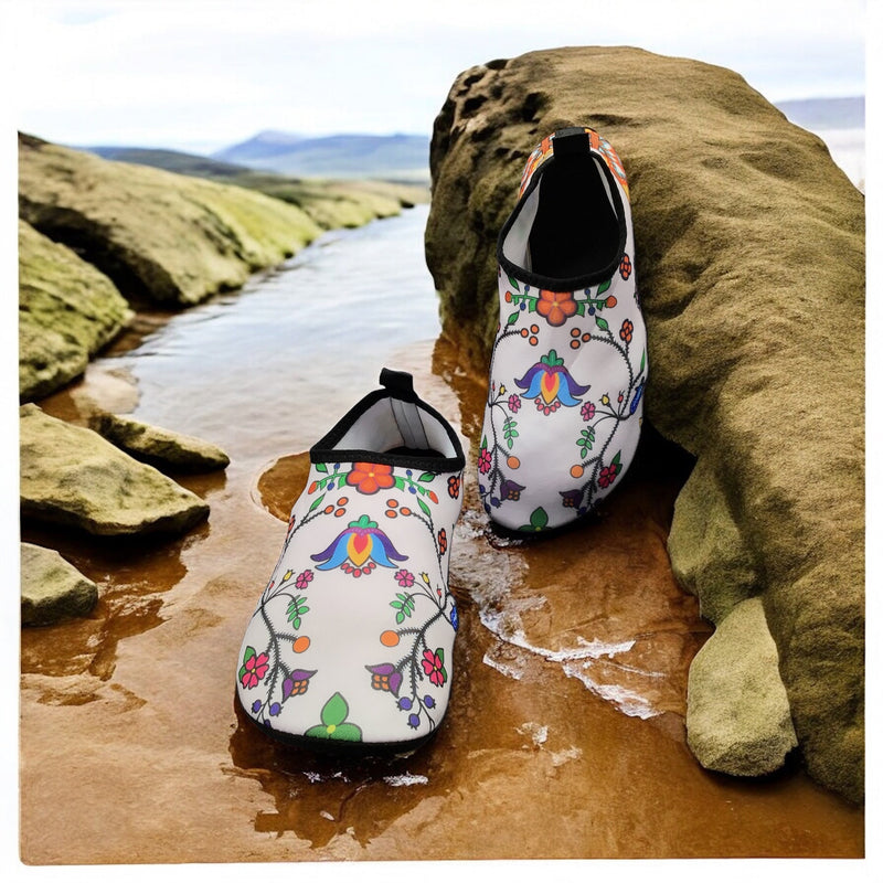 Petal Grace Aqua Shoes-1