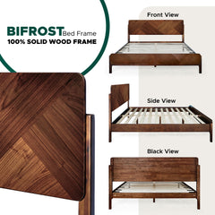 Estructura de cama de madera maciza Bifrost-21