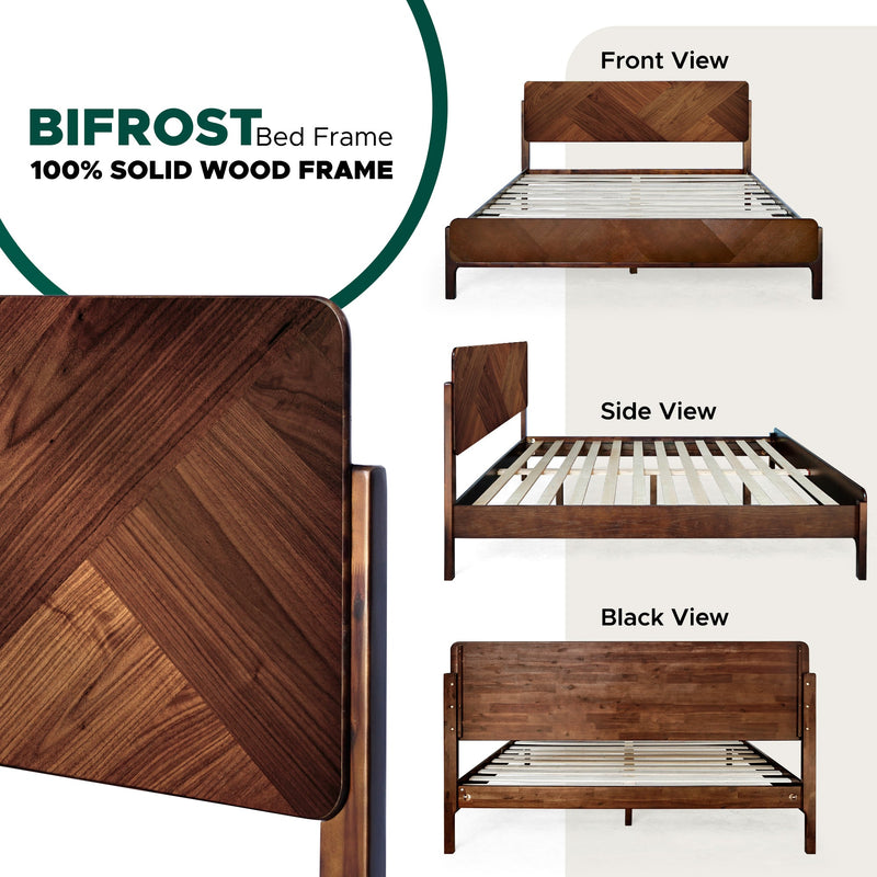 Estructura de cama de madera maciza Bifrost-21