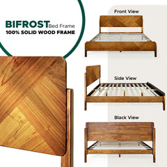 Estructura de cama de madera maciza Bifrost-11