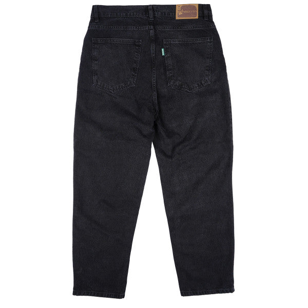 Magenta 'OG' Baggy Jeans - Black-2