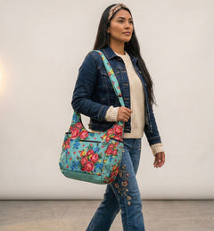 Turquoise Kookum Crossbody Bag-1