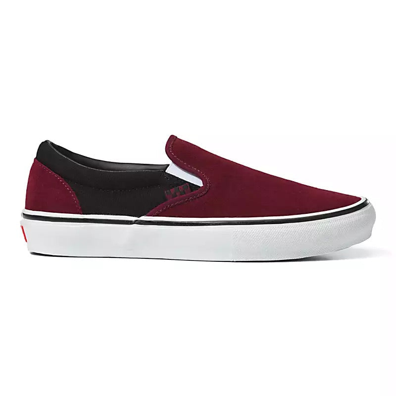 Vans 'Skate Slip-On' Shoes - Port/Black-1