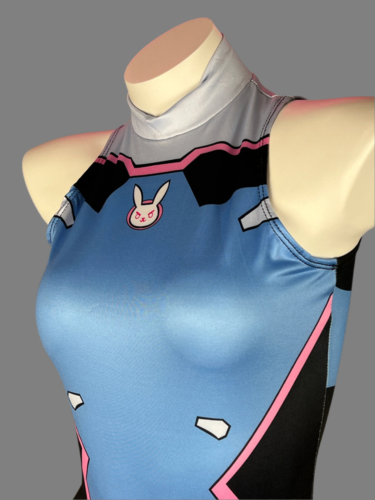 Crotchless Anime Cosplay BodySuit Lingerie Costume-4