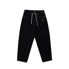 Jacker 'Classic' Denim Baggy Pants - Black-1