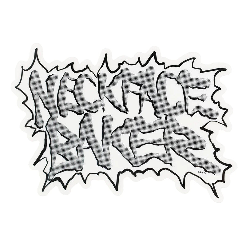 Baker x Neckface 'Graffiti Logo' Sticker - Grey-1