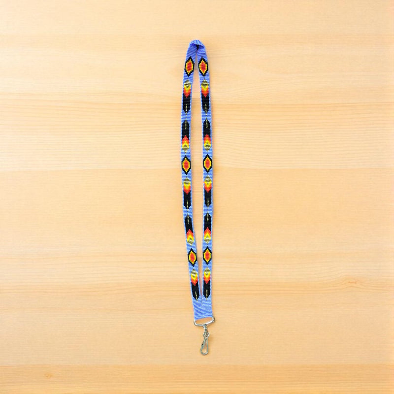 Lavender Native Beaded Lanyard-3