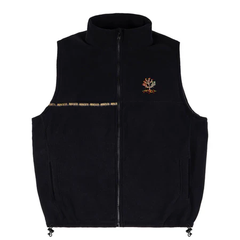Magenta 'Spot Hunter' Fleece Vest - Black-1