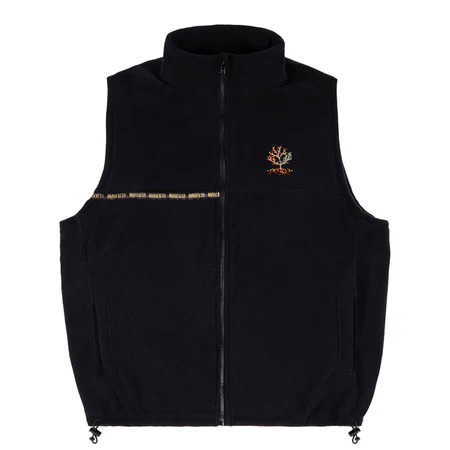 Magenta 'Spot Hunter' Fleece Vest - Black-1