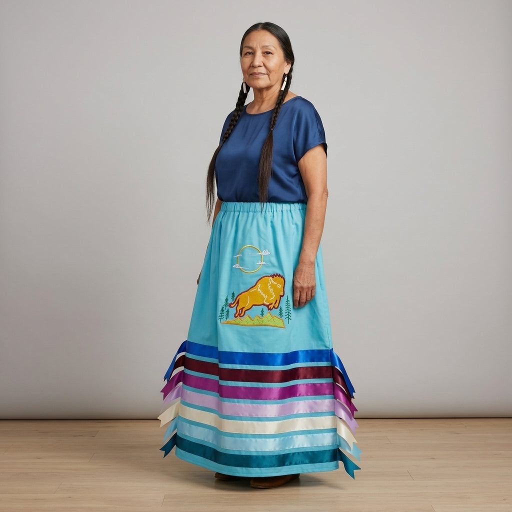 Plains Spirit Ribbon Skirt-4