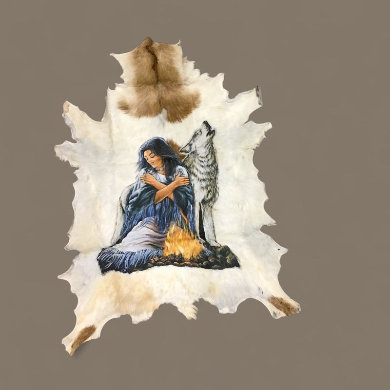 Guardian of the Night Hand Wall Painting-1