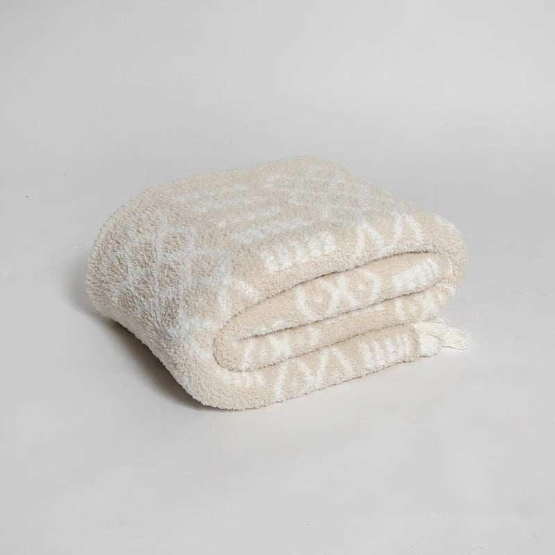 Birch & Marshmallow Tassel Extended Throw Blanket-5