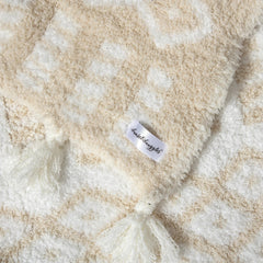 Birch & Marshmallow Tassel Extended Throw Blanket-3