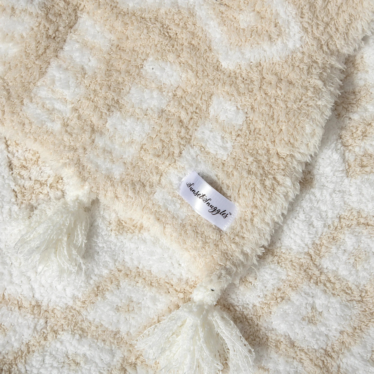Birch & Marshmallow Tassel Extended Throw Blanket-3