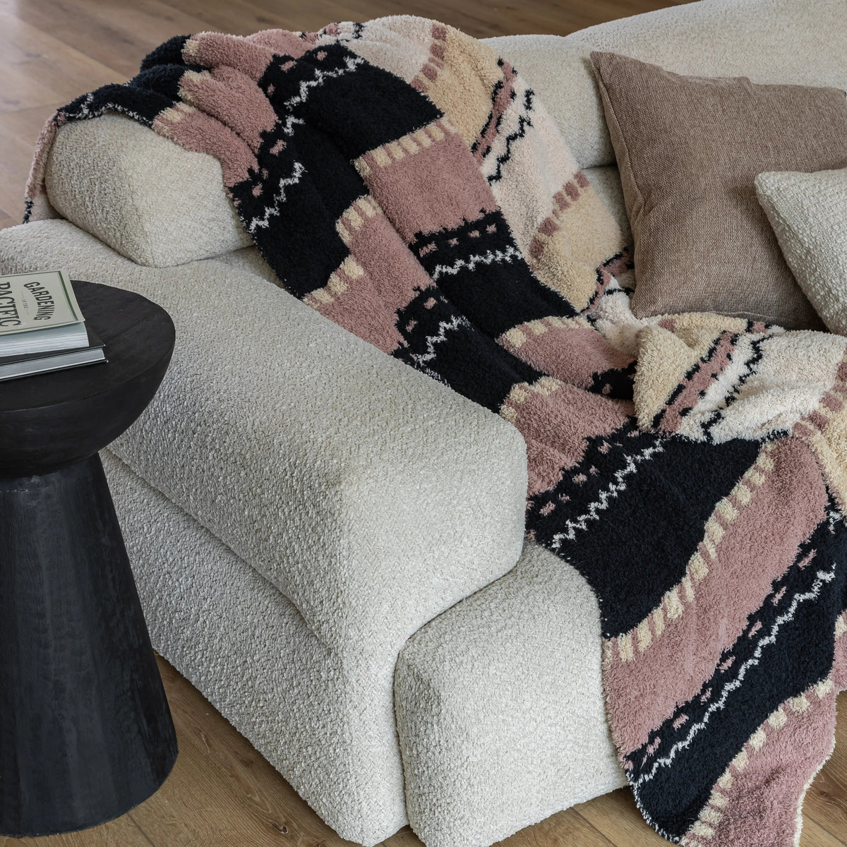 Desert Sunset Geometric Print Extended Throw-7
