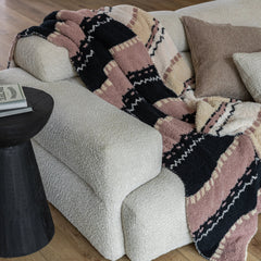 Desert Sunset Geometric Print Extended Throw-7