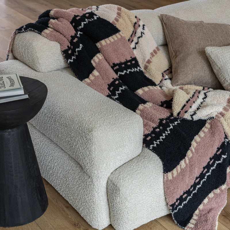 Desert Sunset Geometric Print Extended Throw-7