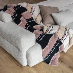 Desert Sunset Geometric Print Extended Throw-3