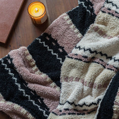 Desert Sunset Geometric Print Extended Throw-6