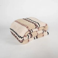 Desert Sunset Geometric Print Extended Throw-14