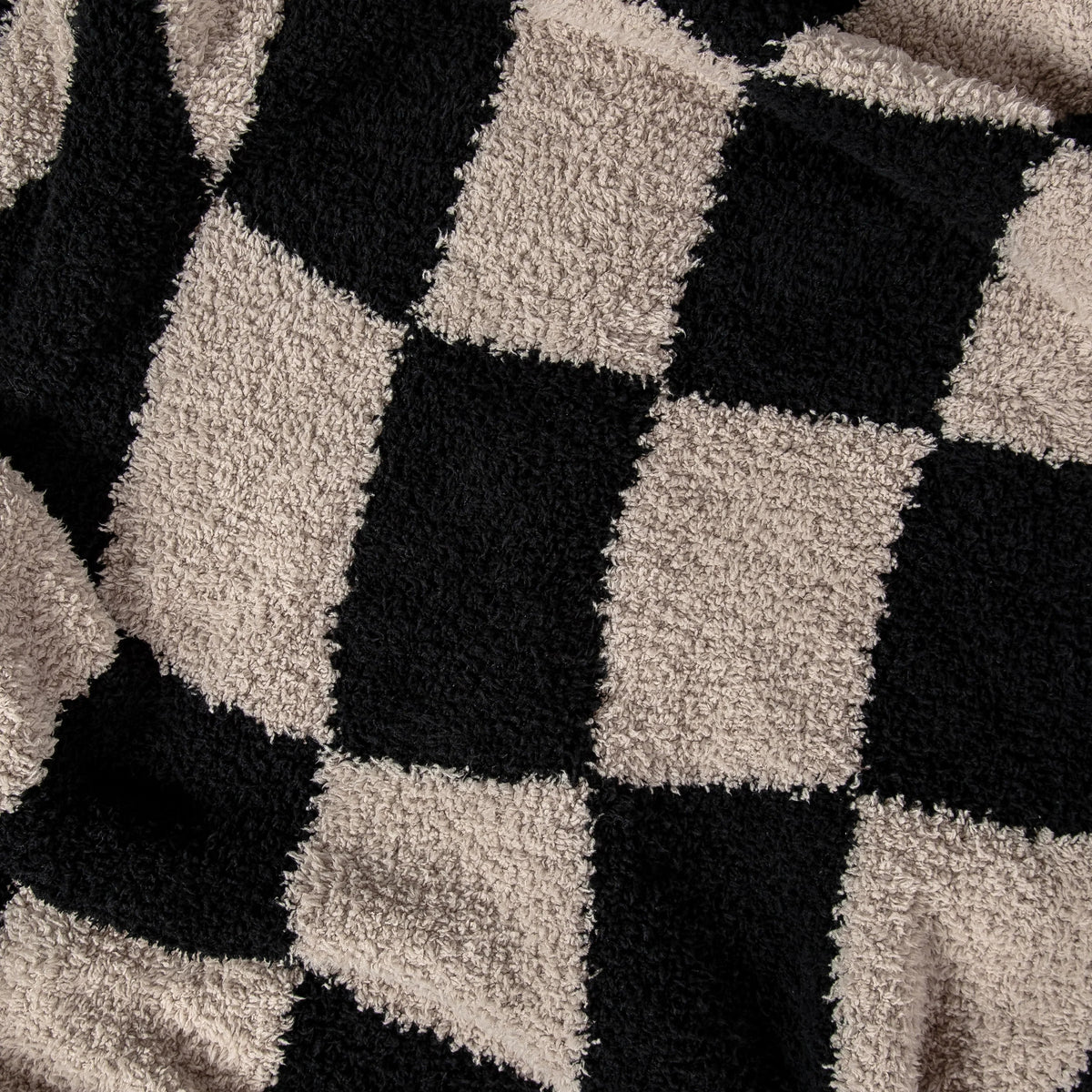 Tap Shoe & Rainy Day Wavy Checker Print Extended Throw-3
