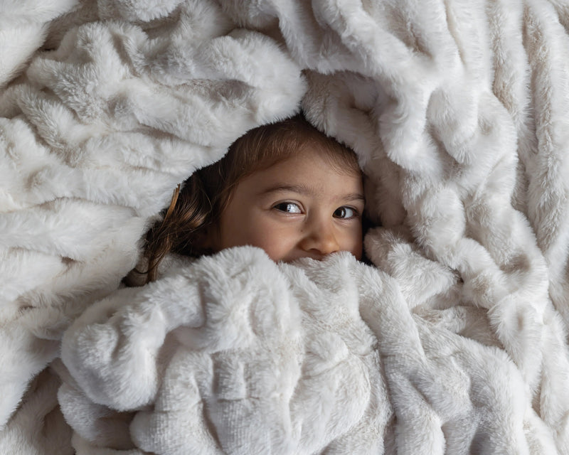 Cream Clouds Double-sided Minky Blanket-4