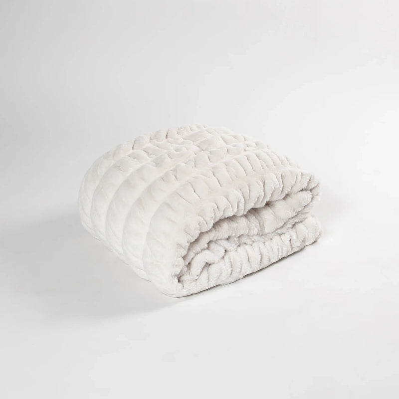 Cream Clouds Double-sided Minky Blanket-10