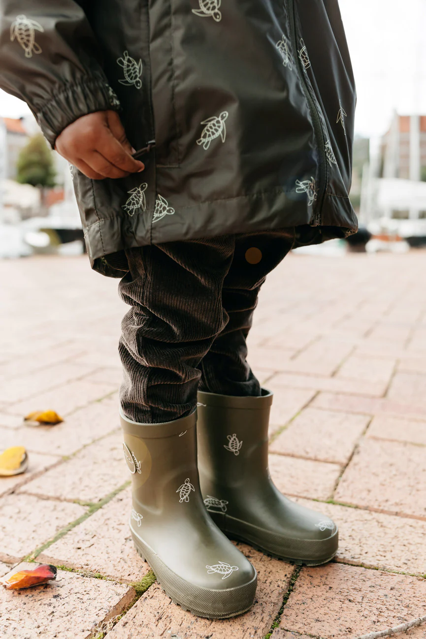 Jamie Kay Rubber Gumboot - Turtle Dark Olive-1