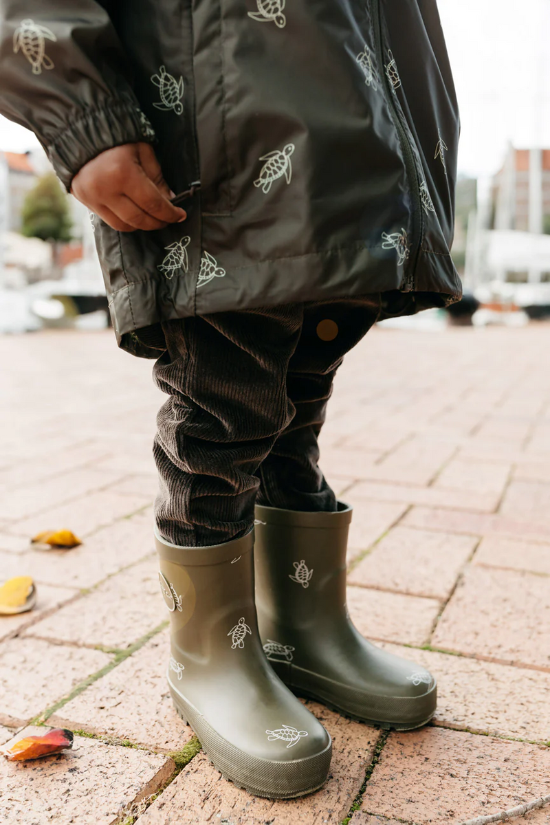 Jamie Kay Rubber Gumboot - Turtle Dark Olive-1
