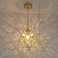 Tiffany-Style Retro Glass Pendant Chandelier-9