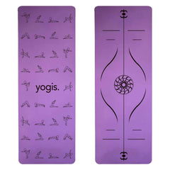 Yoga Mat Posture Line Non-Slip TPE Fitness Mat – Beginner Support &amp; Alignment Guide-4