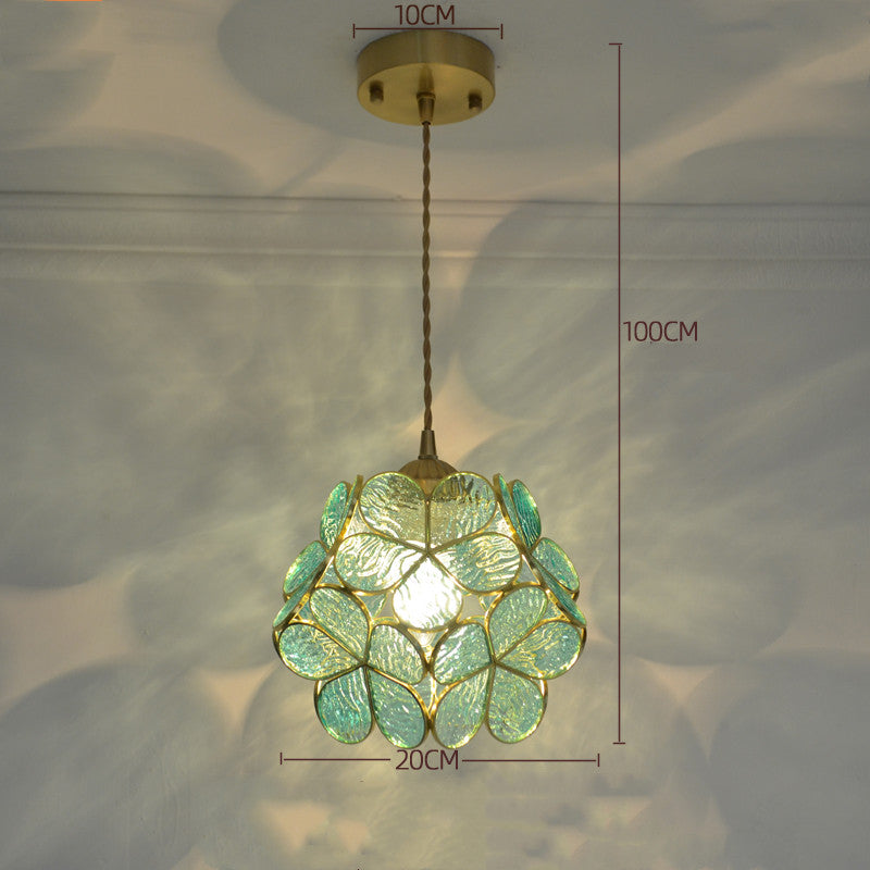 Tiffany-Style Retro Glass Pendant Chandelier-5