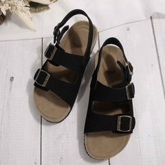Cork Beach Sandals Korean Style Women's Sandals-4