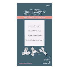 Plaque à presse et lot de matrices Handmade for You Icons de la collection BetterPress-1