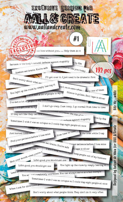 AALL and Create Ephemera - 001 - Bite Me White-1