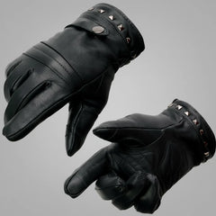 Open Road Women's Touch Tip Leather Motorcycle Gloves-1