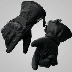Open Road Men's Armored Gauntlet Leather Motorcycle Gloves-1
